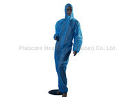 Poly Coated Disposable Plastic Coveralls Strong Liquid Chemical Splash