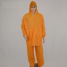 Zip Front Disposable Coverall Suit , Separated Disposable Work Suits For Protection