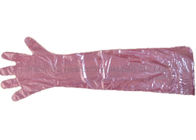 Custom Long Sleeve Disposable Gloves , Doctor Long Veterinary Gloves Disposable